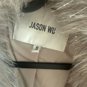 Jason Wu Luxurious Beige Faux Fur Jacket  S
